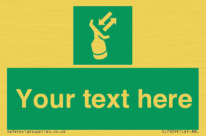 Custom sign safe condition Search and rescue transponder